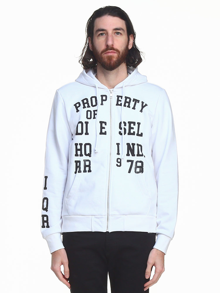 DIESEL (ディーゼル) プリント フルジップ パーカー S-GINN-HOOD-ZIP