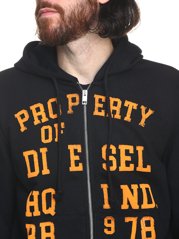 DIESEL (ディーゼル) プリント フルジップ パーカー S-GINN-HOOD-ZIP