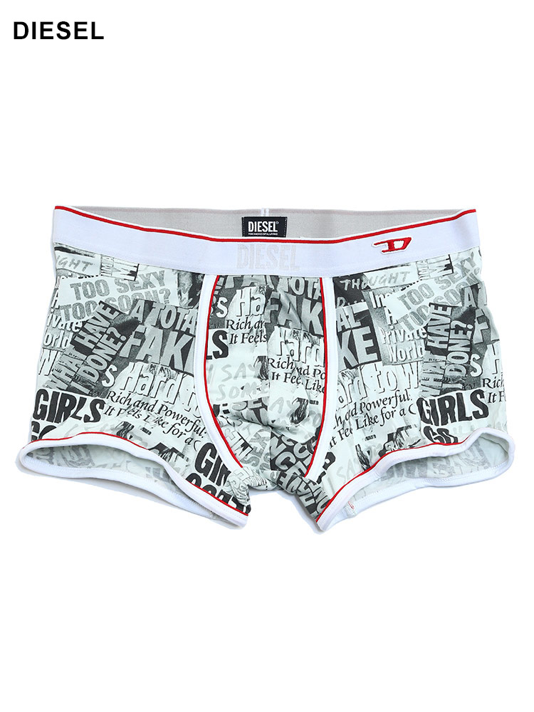 DIESEL (ディーゼル) 総柄 前閉じ ボクサーパンツ Umbx-Damien メンズ