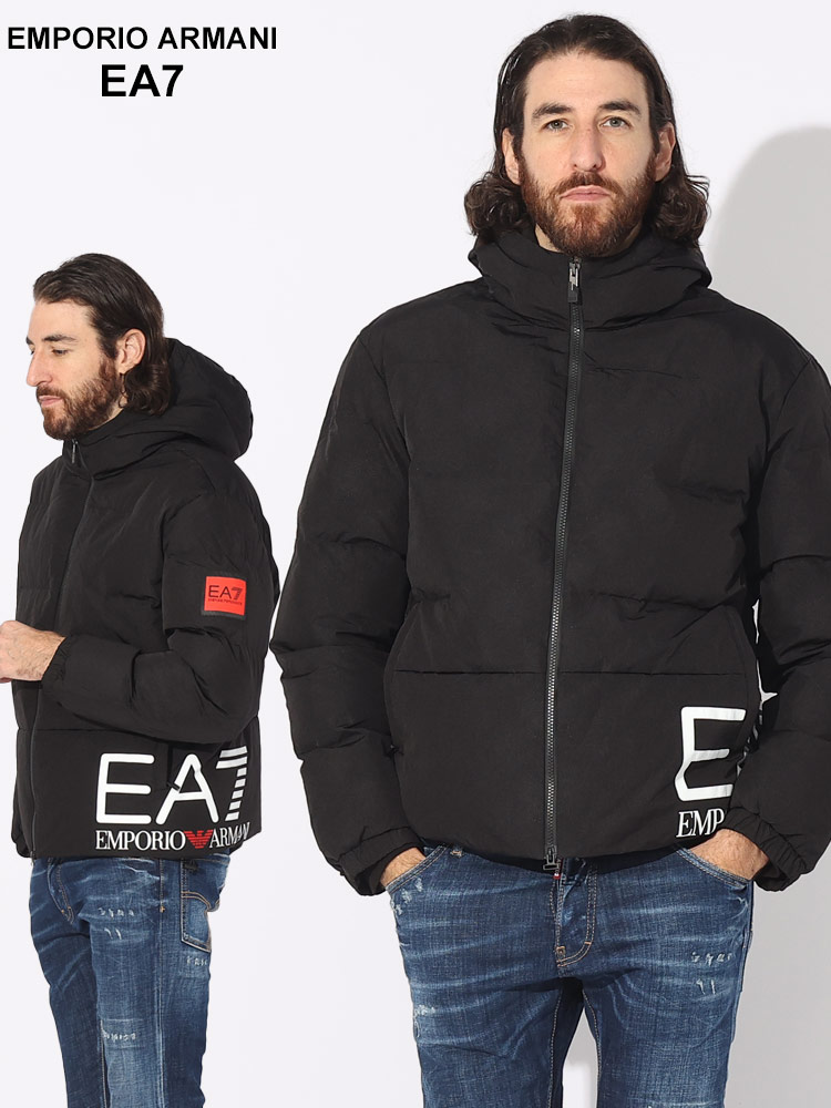 EMPORIO ARMANI EA7 (エンポリオアルマーニ) ロゴ フルジップ 中綿