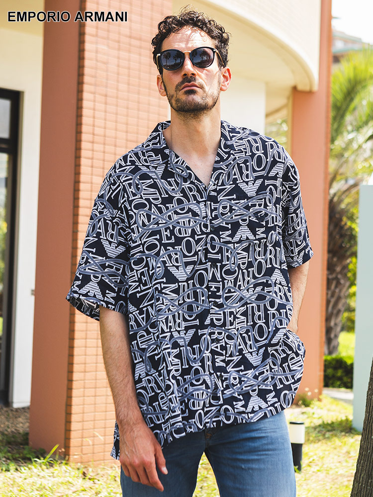 EMPORIO ARMANI (エンポリオ アルマーニ) 総柄ロープ ポケット付き