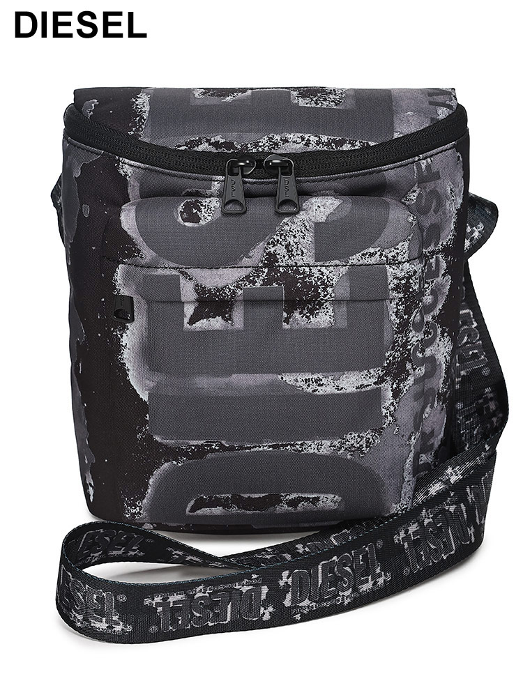 DIESEL (ディーゼル) ロゴプリント ショルダーバッグ RAVE