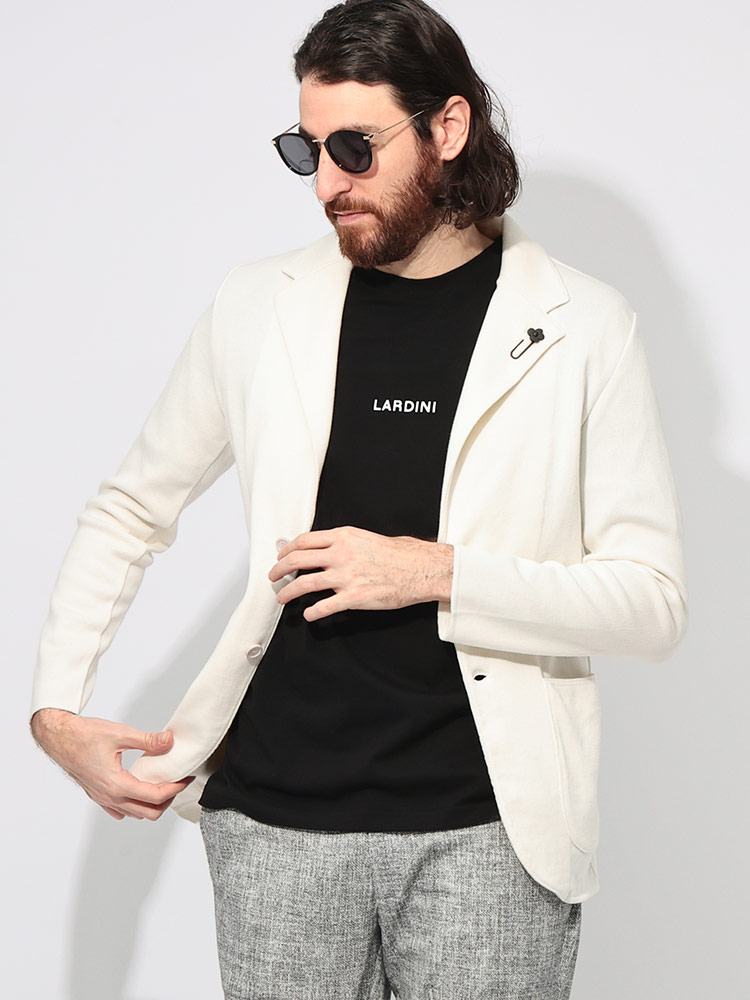 LARDINI (ラルディーニ) コットンジャージー シングル ニット