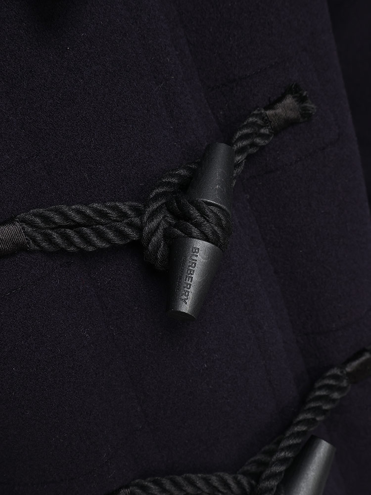 BURBERRY (バーバリー) ウール 裏チェック ダッフルコート BB8033638
