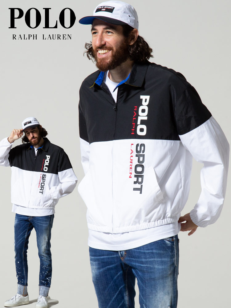 POLO SPORT (ポロスポーツ) ナイロン 切り替え フルジップ ブルゾン