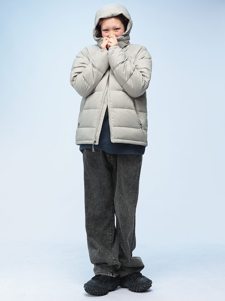 THE NORTH FACE (ザ ノースフェイス) ナイロン フード付き ダウン