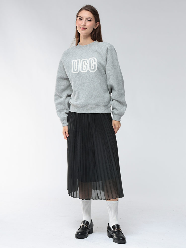 UGG (アグ) 裏起毛 BIGロゴ クルーネック トレーナー UGGL1171477
