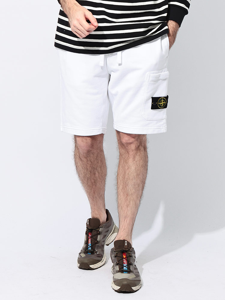 STONE ISLAND (ストーンアイランド) カーゴバミューダ スウェット