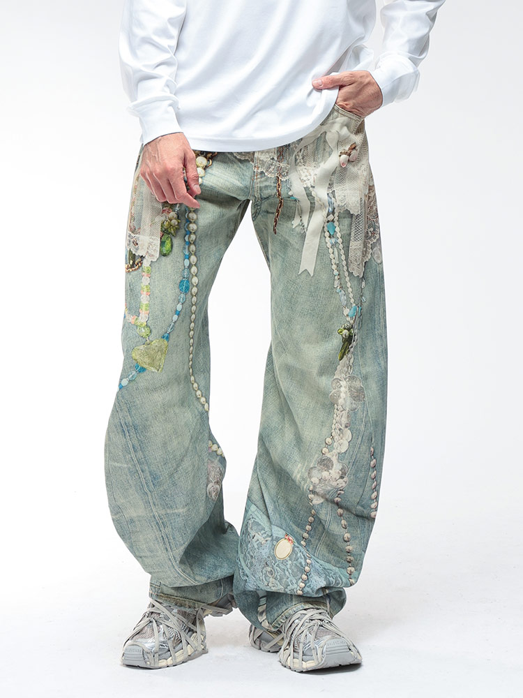 Acne Studios (アクネストゥディオズ) ローライズ ワイドレッグ