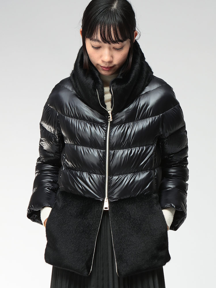 HERNO (ヘルノ) エコファー フルジップ ダウンジャケット HRLPI00193D