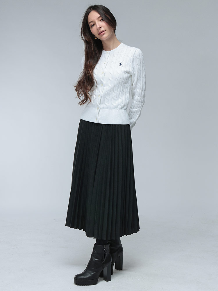 POLO RALPH LAUREN (ポロラルフローレン) ロゴ ケーブルニット クルー