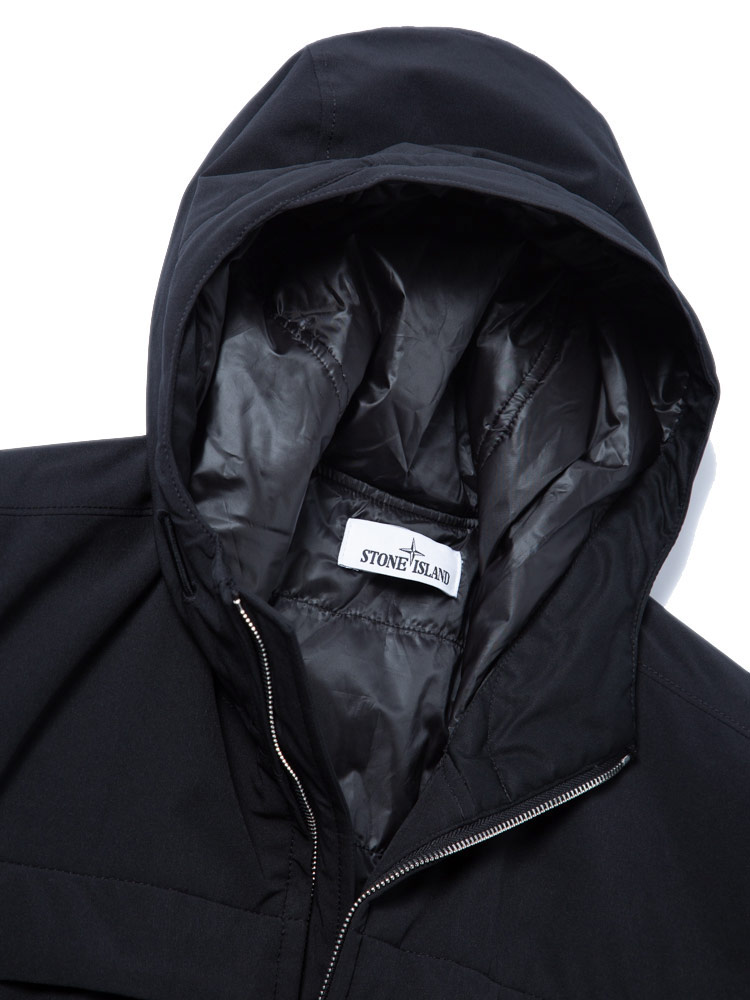 STONE ISLAND (ストーンアイランド) 袖ロゴ フード フルジップ ソフト