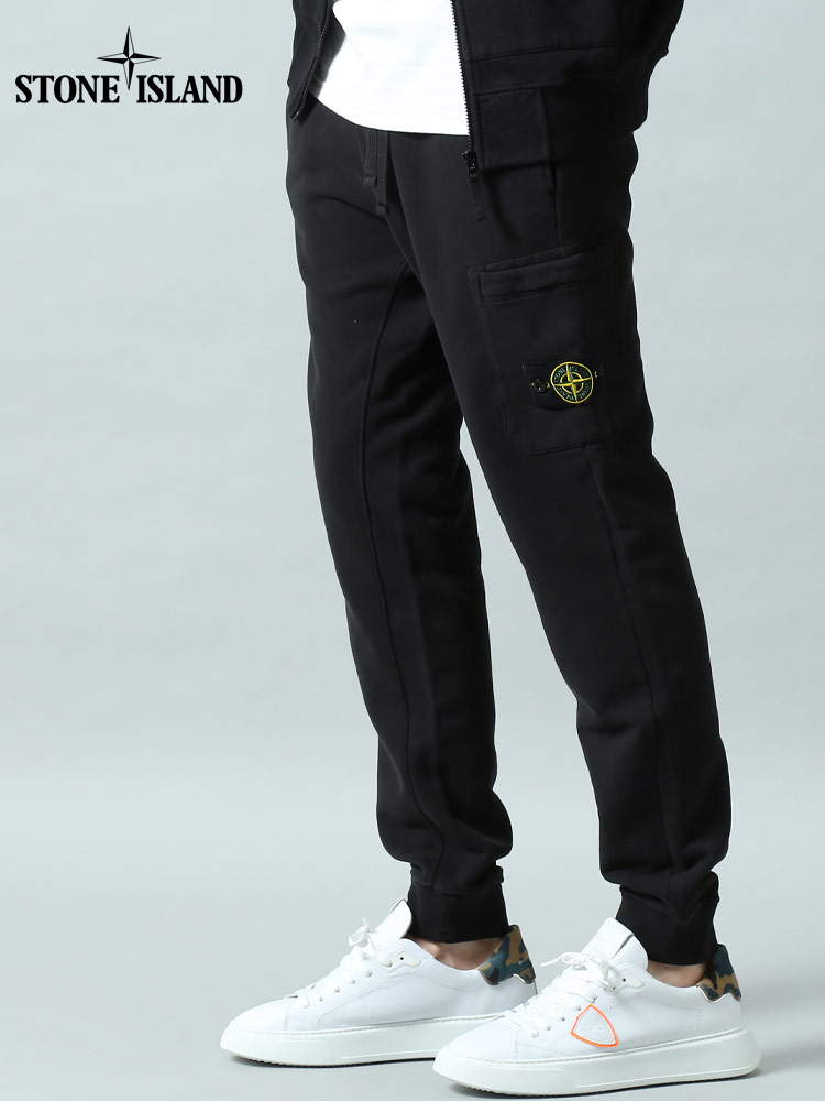 STONE ISLAND ブラック カーゴパンツ 【公式通販】