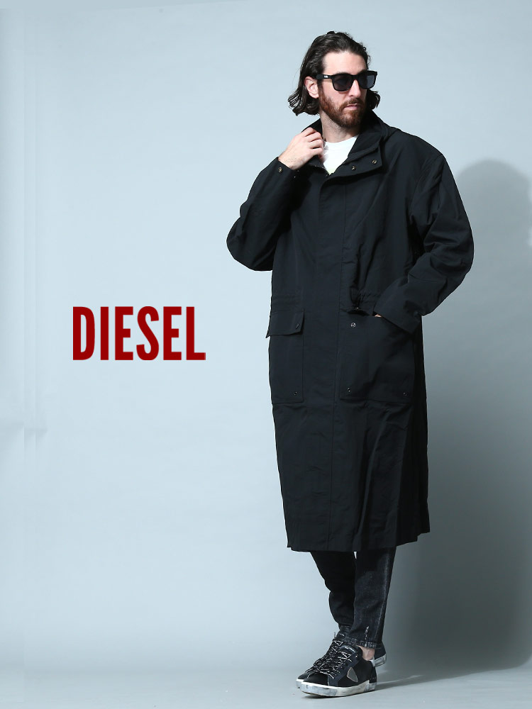 ディーゼル メンズ コート DIESEL ブランド ロングコート モッズコート