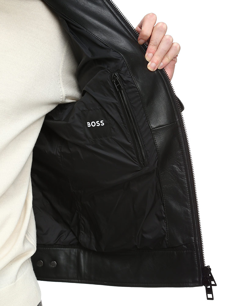 HUGO BOSS (ヒューゴボス) ラムレザー フルジップ ライダース