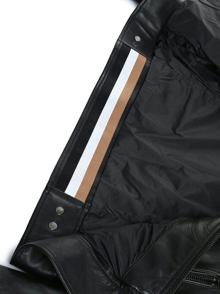 HUGO BOSS (ヒューゴボス) ラムレザー フルジップ ライダース