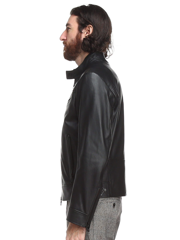 HUGO BOSS (ヒューゴボス) ラムレザー フルジップ ライダース