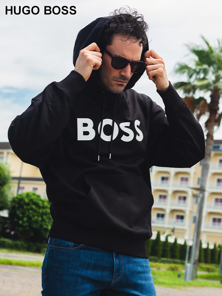 HUGO BOSS (ヒューゴボス) BIGロゴ プルオーバー パーカー HB50496661