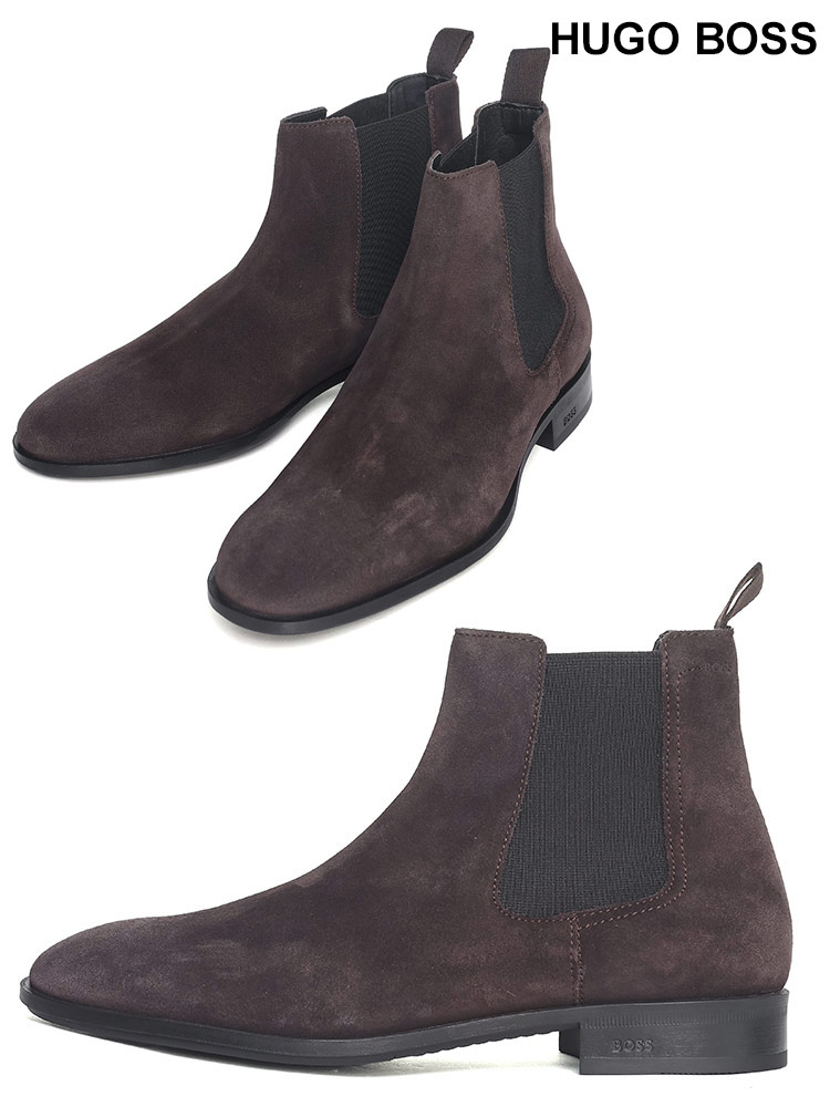 HUGO BOSS (ヒューゴボス) スエード サイドゴア ブーツ HB50498482