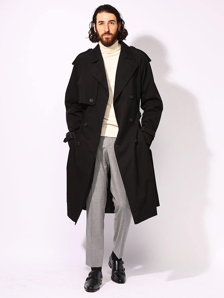 HUGO BOSS (ヒューゴボス) バックル付きベルト ダブルボタン ロング