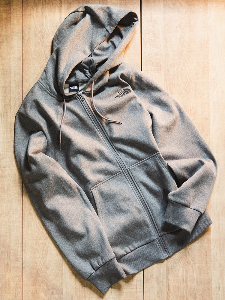 THE NORTH FACE (ザ ノースフェイス) 裏起毛 ロゴプリント フルジップ