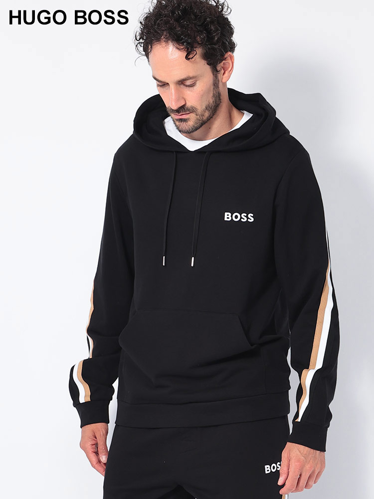 HUGO BOSS (ヒューゴボス) シグネチャーテープ プルオーバー パーカー