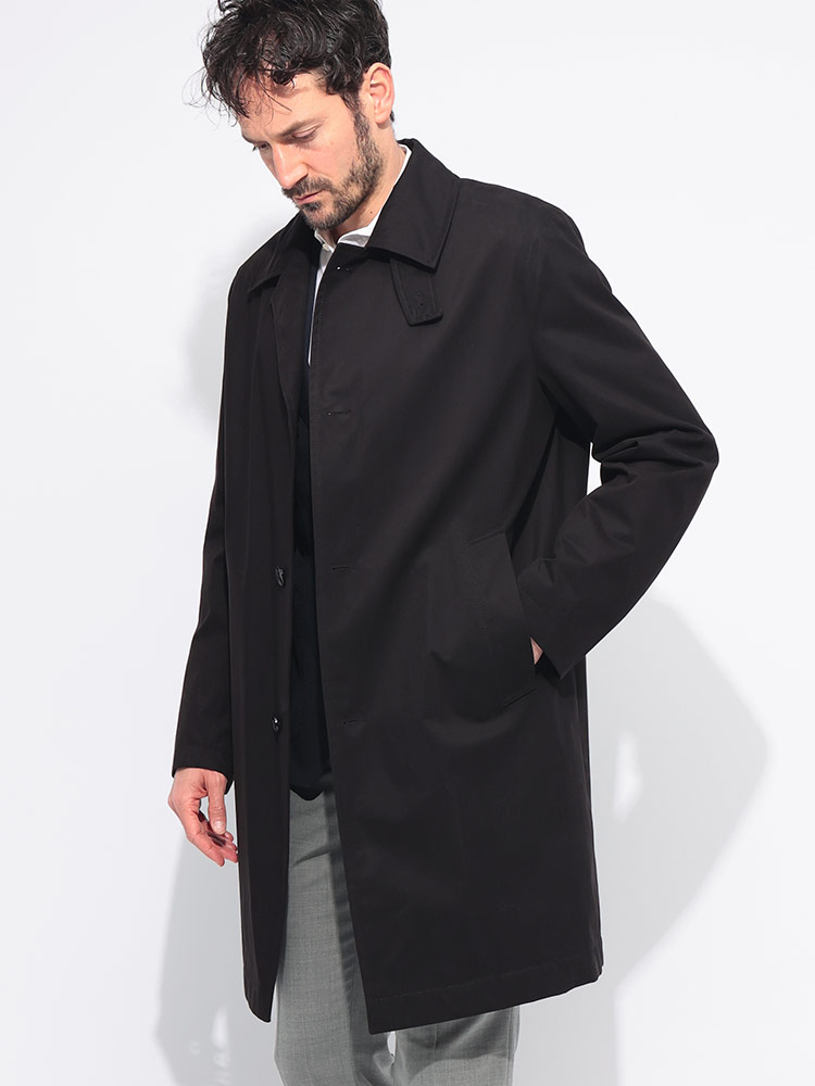 HUGO BOSS (ヒューゴボス) コットン シングル ステンカラーコート