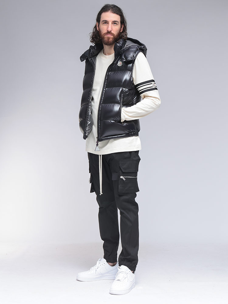 MONCLER (モンクレール) フード付きダウンベスト BORMES MCBORMES5