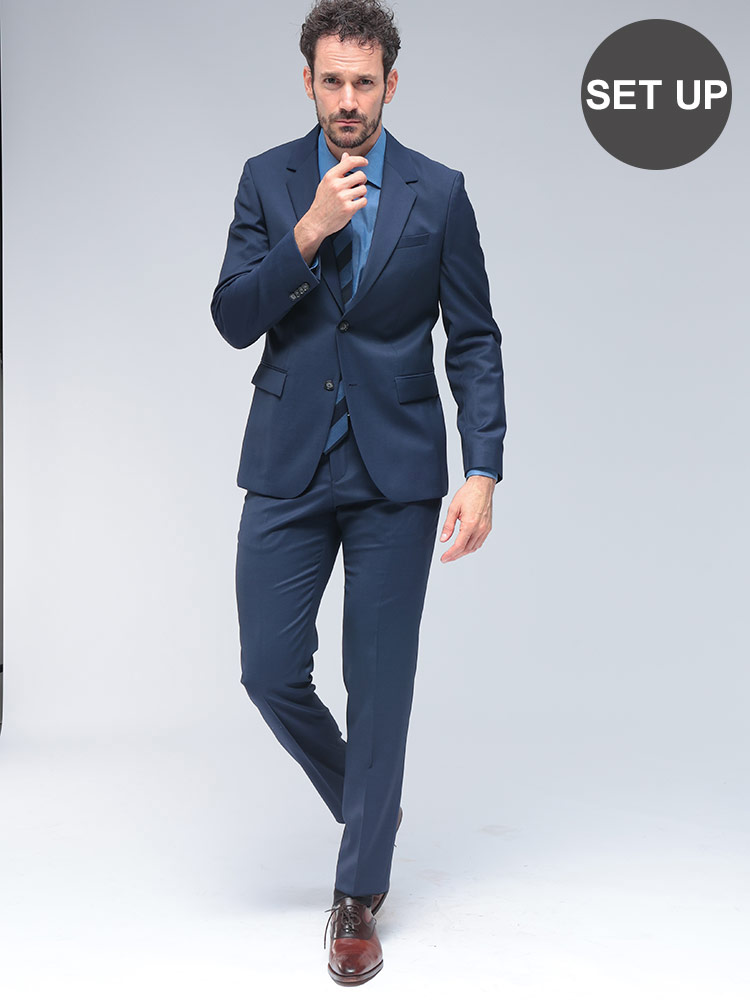 HUGO BOSS (ヒューゴボス) スリムフィット シングル二つ釦 ノータック