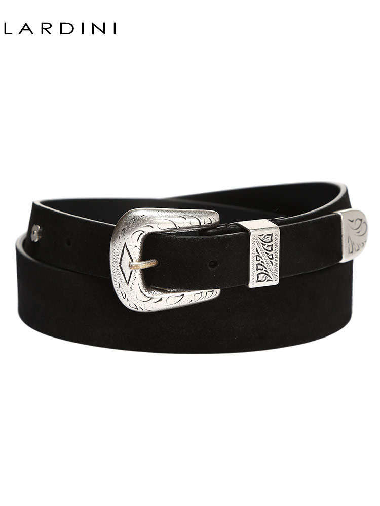ラルディーニ メンズ ベルト LARDINI ブランド ベルト スエード レザー