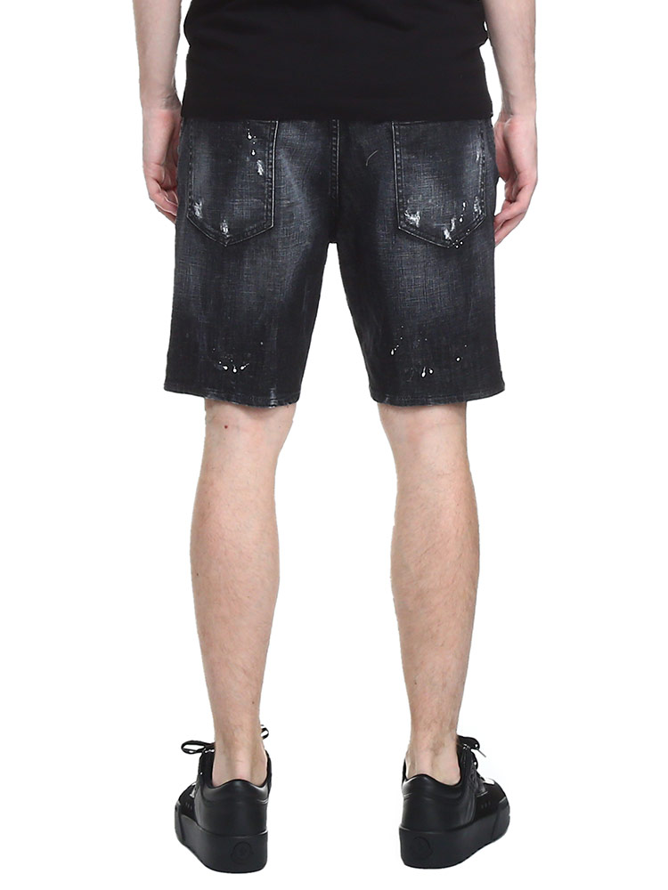 DSQUARED2 ディースクエアード ダメージ ボタンフライ デニム ショート