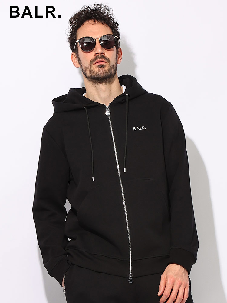 BALR. (ボーラー) コットン メタルロゴ フルジップ パーカー Q-SERIES