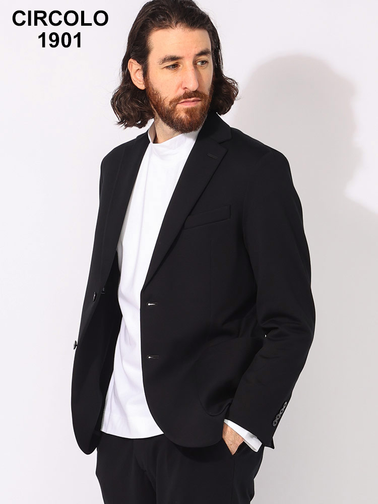 CIRCOLO 1901 (チルコロ1901) ストレッチ シングル ジャケット