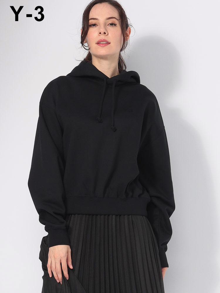Y-3 (ワイスリー) ワンポイント ロゴ ショート丈 プルオアーバー