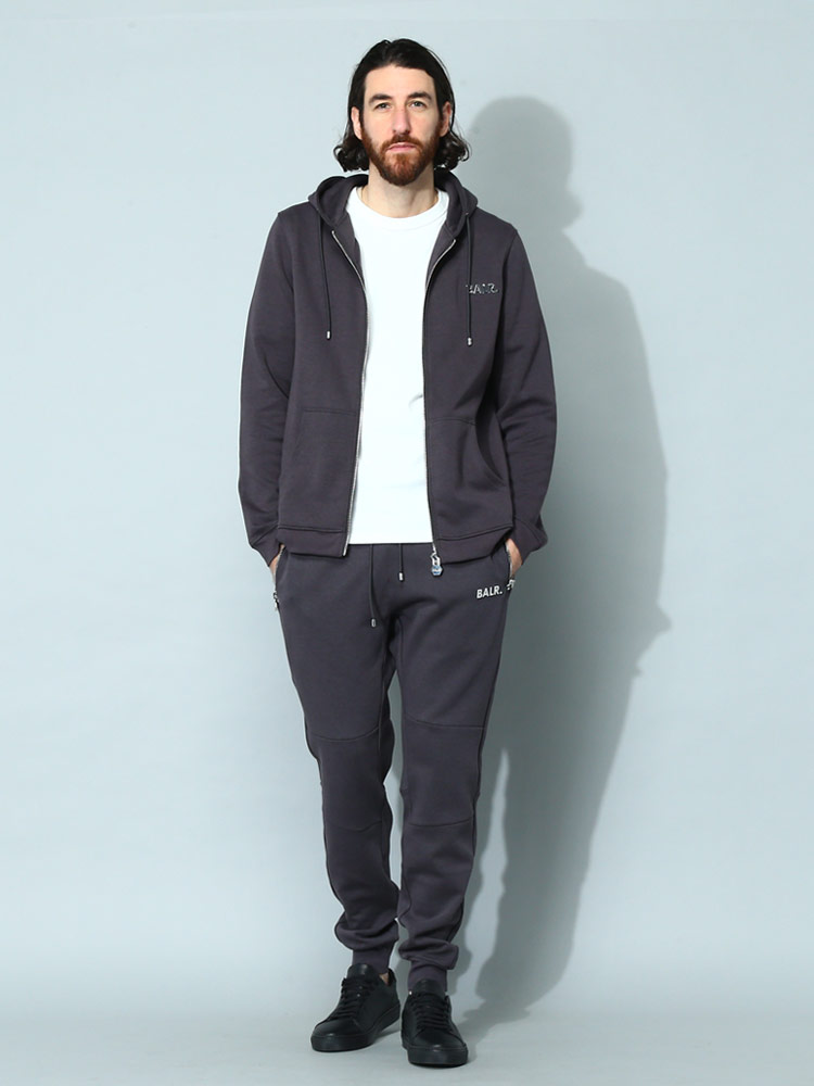 BALR. (ボーラー) メタルロゴ フルジップ パーカー BA12671018 メンズ