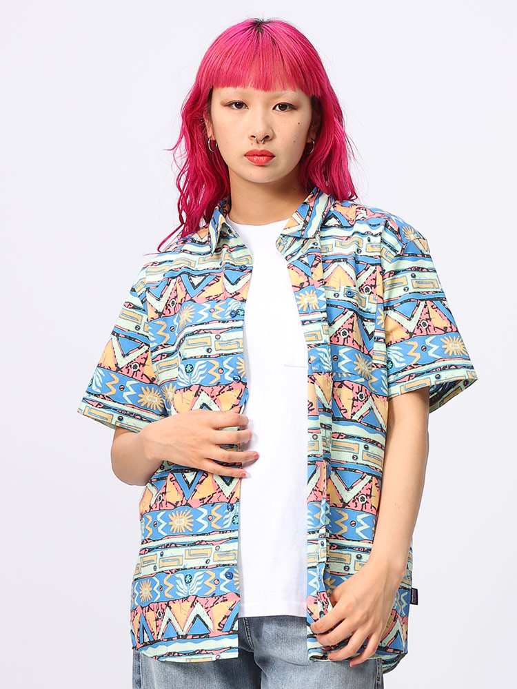 Patagonia (パタゴニア) 総柄プリント ポケット 半袖 シャツ 56291D12