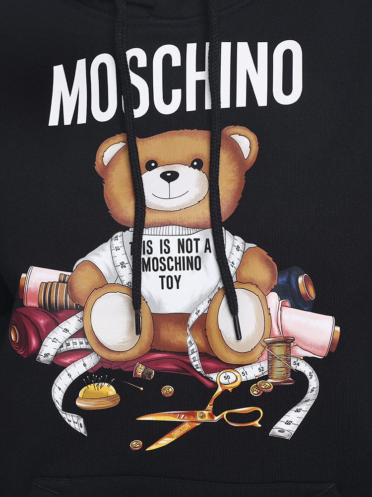 MOSCHINO (モスキーノ) ベアプリント プルオーバー パーカー TAILOR