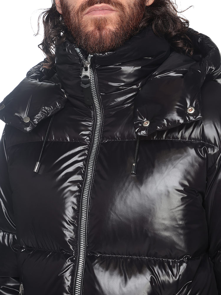 MACKAGE (マッカージュ) フード着脱 ナイロン フルジップ ショート