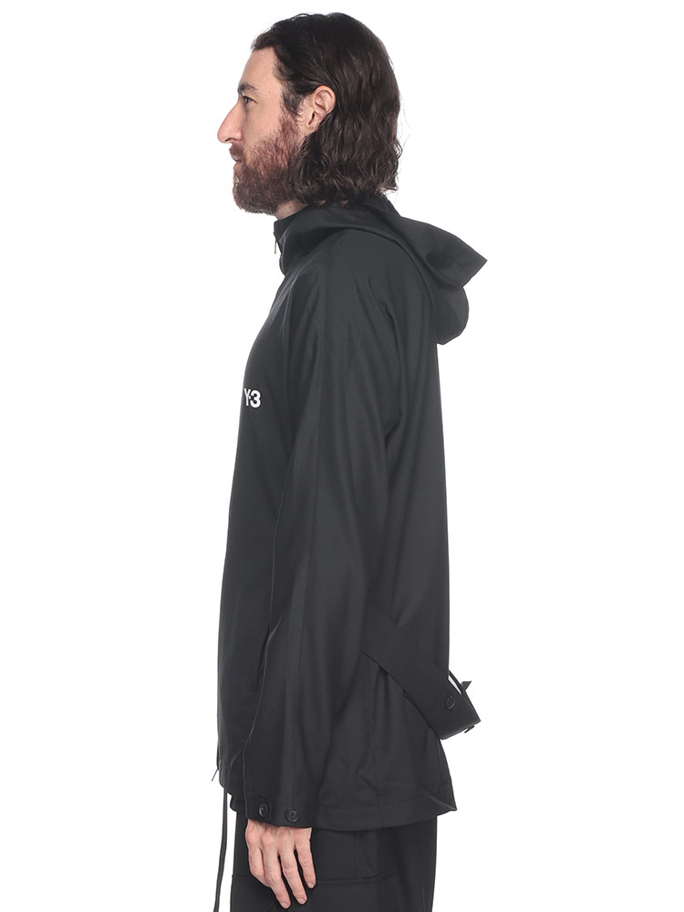 Y-3 (ワイスリー) ウールブレンド ウエストベルト フルジップ パーカー