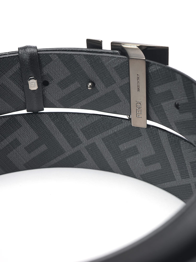 FENDI (フェンディ) FFスクエア リバーシブル ベルト メンズ 90cm 95cm