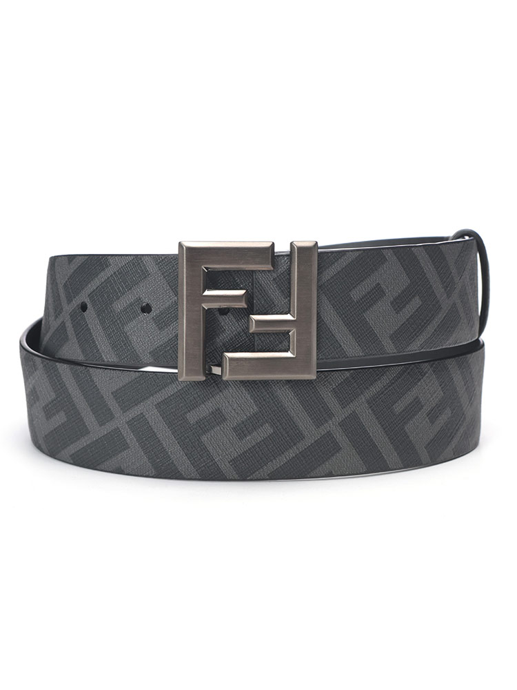 FENDI (フェンディ) FFスクエア リバーシブル ベルト メンズ 90cm 95cm