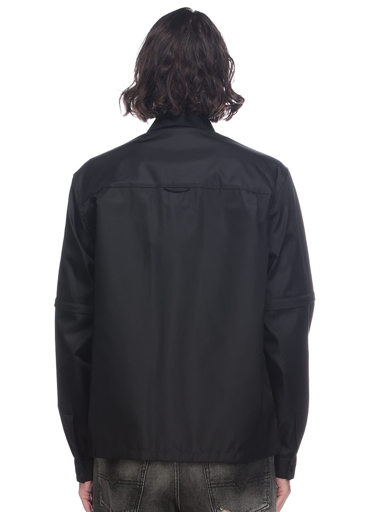 PRADA (プラダ) ナイロン ポケット フルボタン 2way シャツ