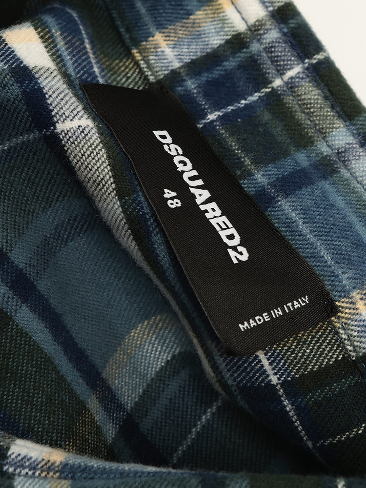 DSQUARED2 (ディースクエアード) フランネル バックプリント チェック