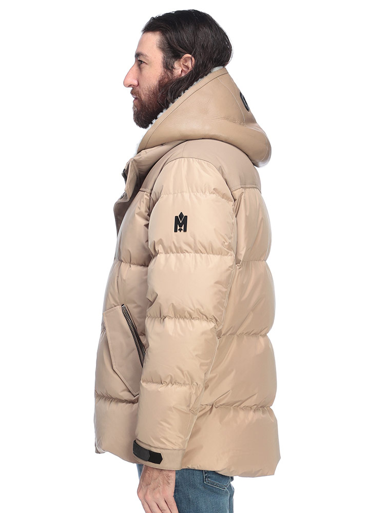 MACKAGE (マッカージュ) ムートンレイヤード フルジップ ダウン
