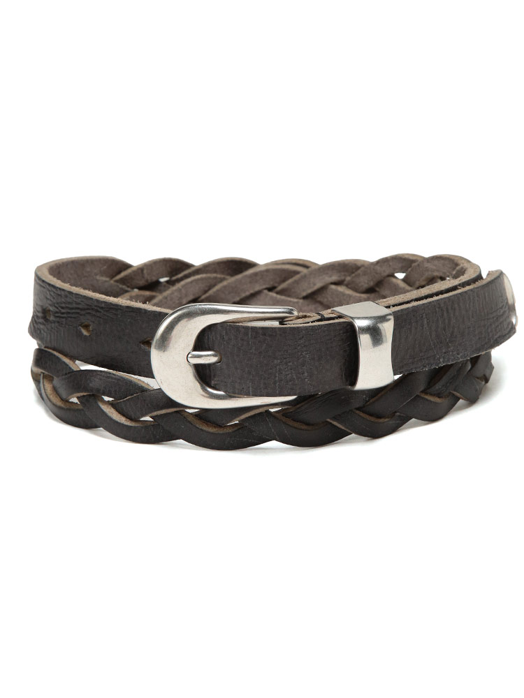 OUR LEGACY (アワーレガシー) 2cm 編み込み カーフレザー ベルト