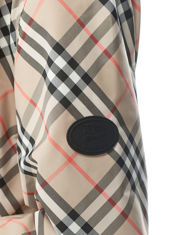 BURBERRY (バーバリー) ロゴ フード クラシカル チェック柄 フルジップ