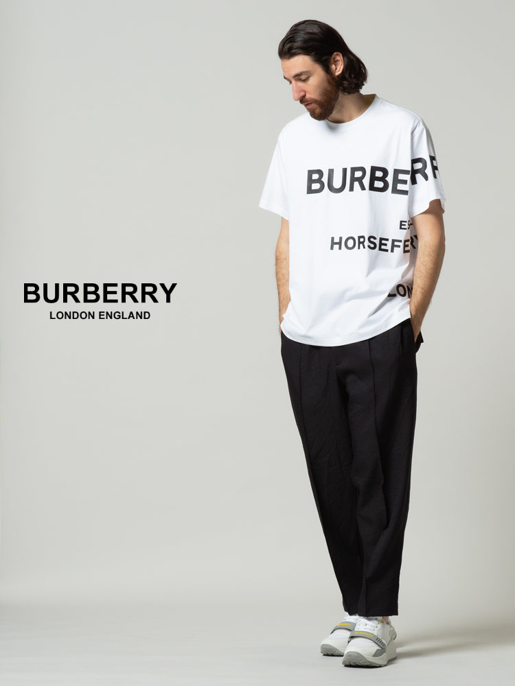 BURBERRY (バーバリー) ホースフェリープリント クルーネック 半袖