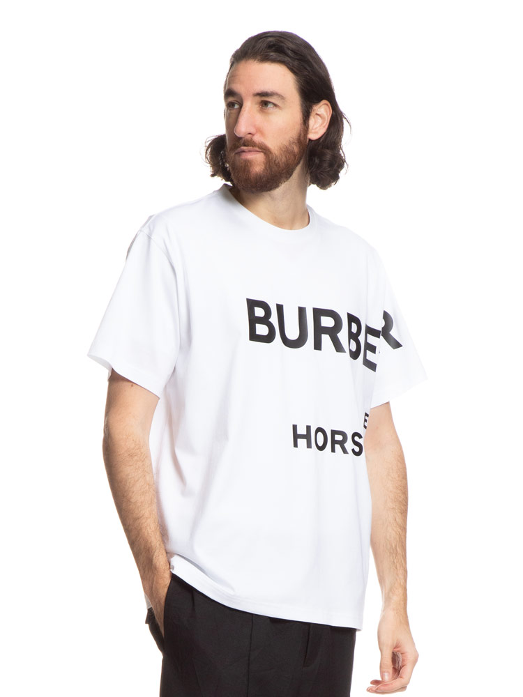 BURBERRY (バーバリー) ホースフェリープリント クルーネック 半袖