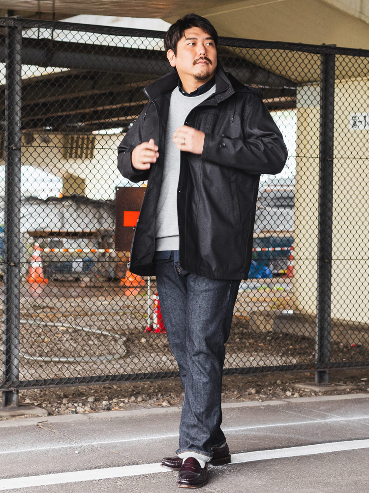 ボンディングコート フード着脱 フェイクウール アウター コート