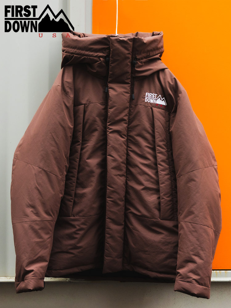 FIRST DOWN USA (ファーストダウンユーエスエー) 撥水 ロゴ刺繍 ダウン